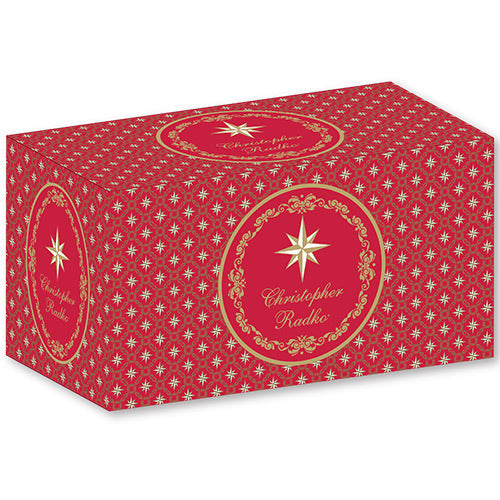 Gift Box - Description: Long Wide Radko Gift Box - 9.5" x 5" x 5<p>With a few exceptions, your generously sized Radkos should fit in this gift box with room to spare. Donâ€™t worry - for those exceptions, we do have a larger option!</p>