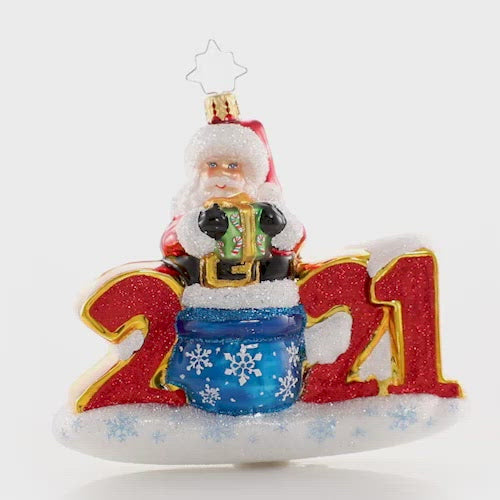 Video - Ornament Description - Christmas Fun in 2021!: It has been a big year, and we are betting that the next will be even bigger (and better!). Santa's doing it BIG this year too, and celebrating in style.