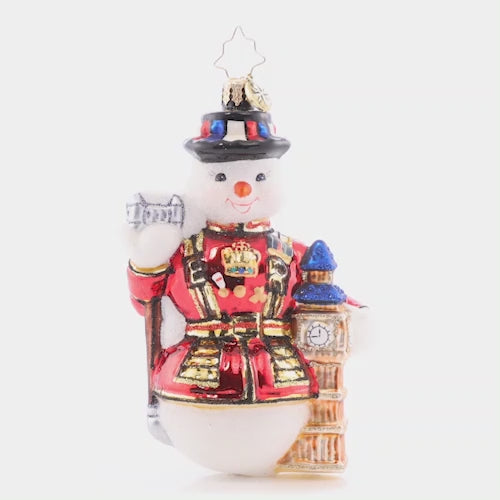 Video - Ornament Description -Frosty Friend & Big Ben: Between Frosty & Big Ben, you'll always have a dependable friend, time and time again. He'll go to great lengths to guard his precious British treasures.
