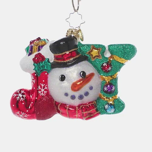 Video - Ornament Description - A Joyful Holiday: Joy to the world! This jolly snowman spells out the spirit of the season with this fun and festive ornament.