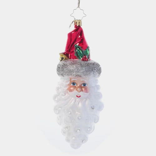 Video - Ornament Description - Simply Stunning Santa: This traditional glass Santa Claus ornament is the perfect complement to your classic Christmas décor. Hand-painted in rich colors and finished with sparkling rhinestones, this luxe piece is sure to stand out on any tree.