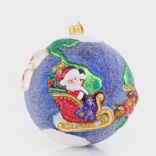 Video - Ornament Description - All I Want for Christmas:.. : Santa's greatest wish this Christmas is to have peace on Earth Christmas day and every day! He is on a mission to spread his message of holiday hope and cheer around the globe.