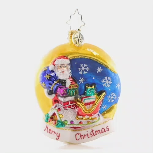 Crescent Moon Christmas Gem