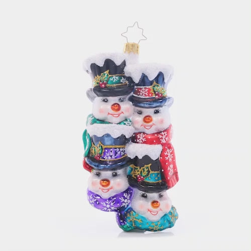 Video - Ornament Description - Quartet of Cuties: These carolers sing wintery songs as they spread cheer and joy all season long. This chilly quartet is a cuteness you won't soon forget! This video shows the ornament spinning slowly. 