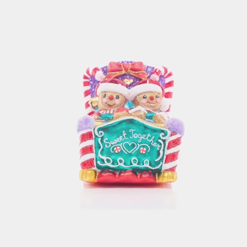 Video - Ornament Description - Cozied Up Cookies: Cozied up under the covers, this cute couple of Christmas cookies are sure to have sweet dreams.